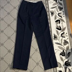 Ralph Lauren Navy Straight-Leg High Rise Golf Trousers